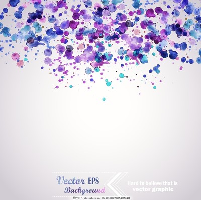 紫色噴墨與多彩花簪 廣告設(shè)計(jì)中的色彩藝術(shù)